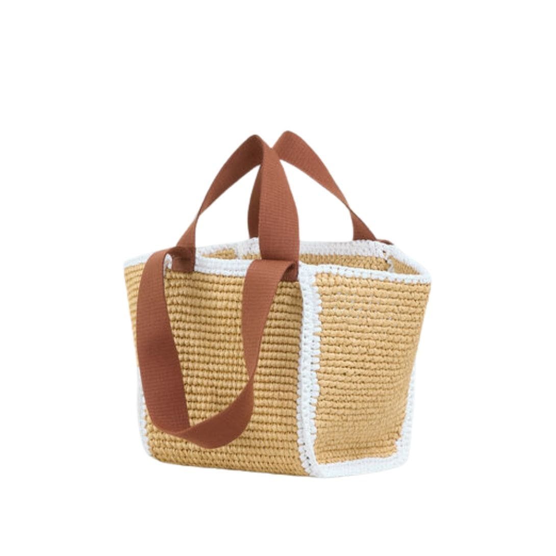 MARNI NATURAL MACRAMÉ SILLO SMALL SHOPPER - Image 3