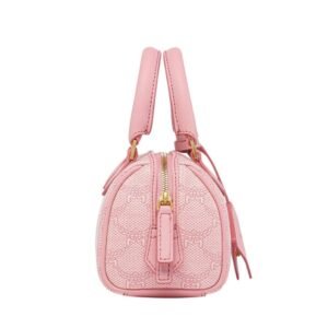 MCM MINI ELLA BOSTON BAG IN LAURETOS PINK