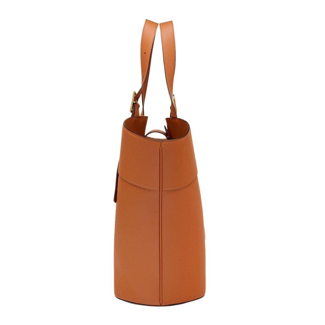 MCM LARGE HIMMEL TOTE IN SPANISH NAPPA LEATHER COGNAC - Image 2