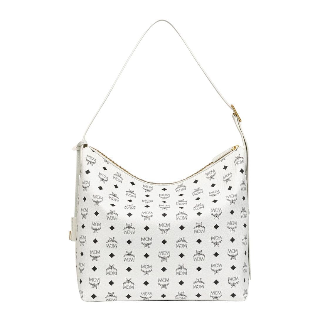 MCM LARGE AREN HOBO IN VISETOS WHITE - Image 2