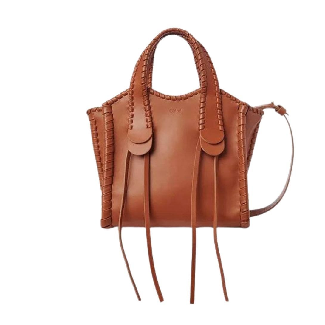 CHLOE SMALL MONY TOTE BAG CARAMEL