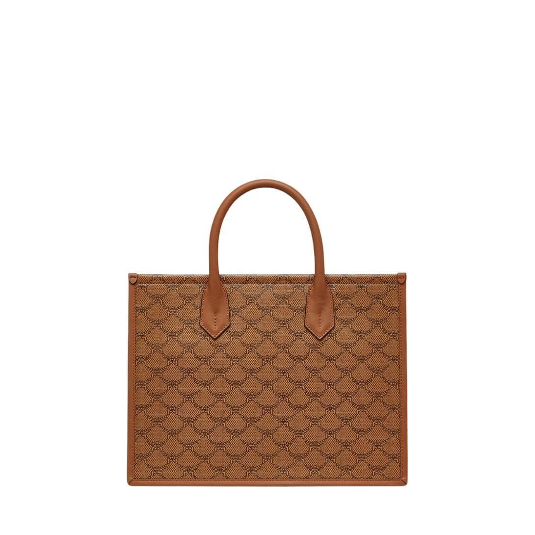 MCM MEDIUM HIMMEL TOTE IN LAURETOS COGNAC - Image 2