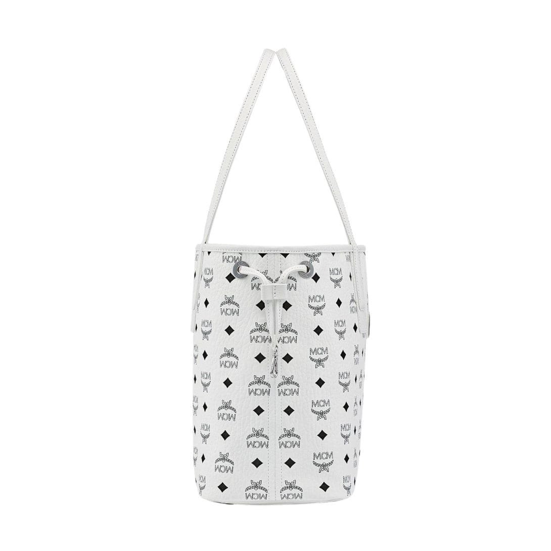 MCM SMALL REVERSIBLE LIZ SHOPPER IN VISETOS WHITE - Image 2