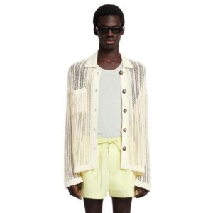 NANUSHKA JISKE CROCHET SHIRT WHITE