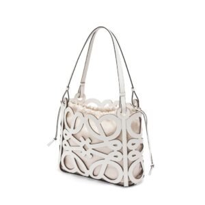 LOEWE ANAGRAM CUT OUT TOTE BAG IN CALFSKIN