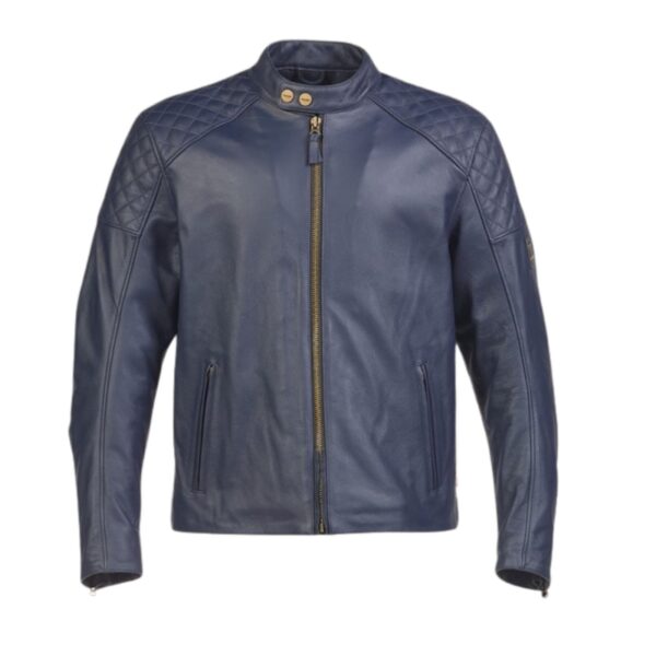 TRIUMPH BRADDAN LEATHER MOTORCYCLE JACKET