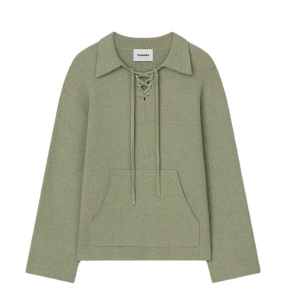 NANUSHKA JORRIT TERRY-KNIT SWEATER FADED SAGE