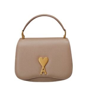 AMI MINI PARIS PARIS BAG IN LIGHT TAUPE