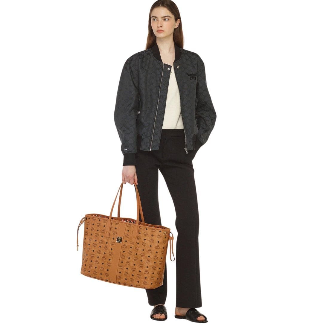 MCM LARGE REVERSIBLE LIZ SHOPPER IN VISETOS COGNAC - Image 3