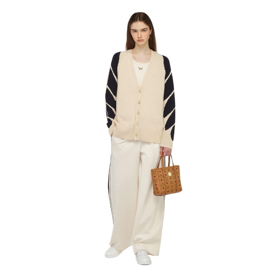 MCM MINI TONI TOP-ZIP SHOPPER IN VISETOS COGNAC - Image 2