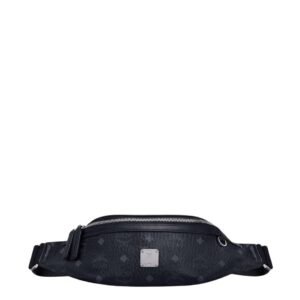 MCM SMALL FURSTEN BELT BAG IN VISETOS BLACK