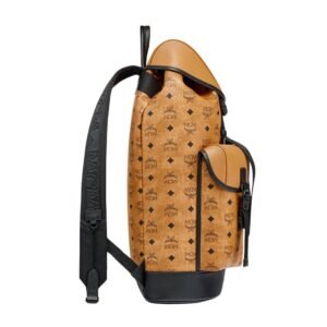 MCM LARGE BRANDENBURG BACKPACK IN VISETOS COGNAC