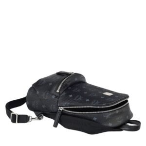 MCM SMALL AREN SLING BAG IN VISETOS BLACK