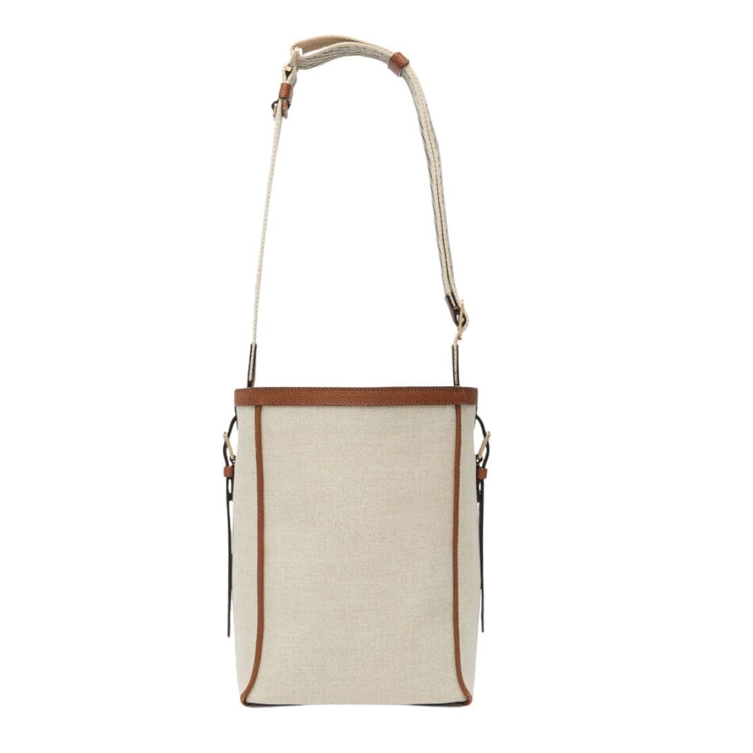 VALEXTRA SOFT CANVAS BUCKET MINI BAG - Image 2