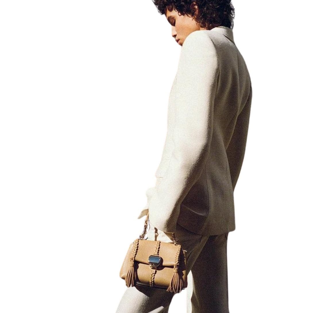 CHLOE PENELOPE MINI SOFT SHOULDER BAG CREAMY BROWN - Image 6