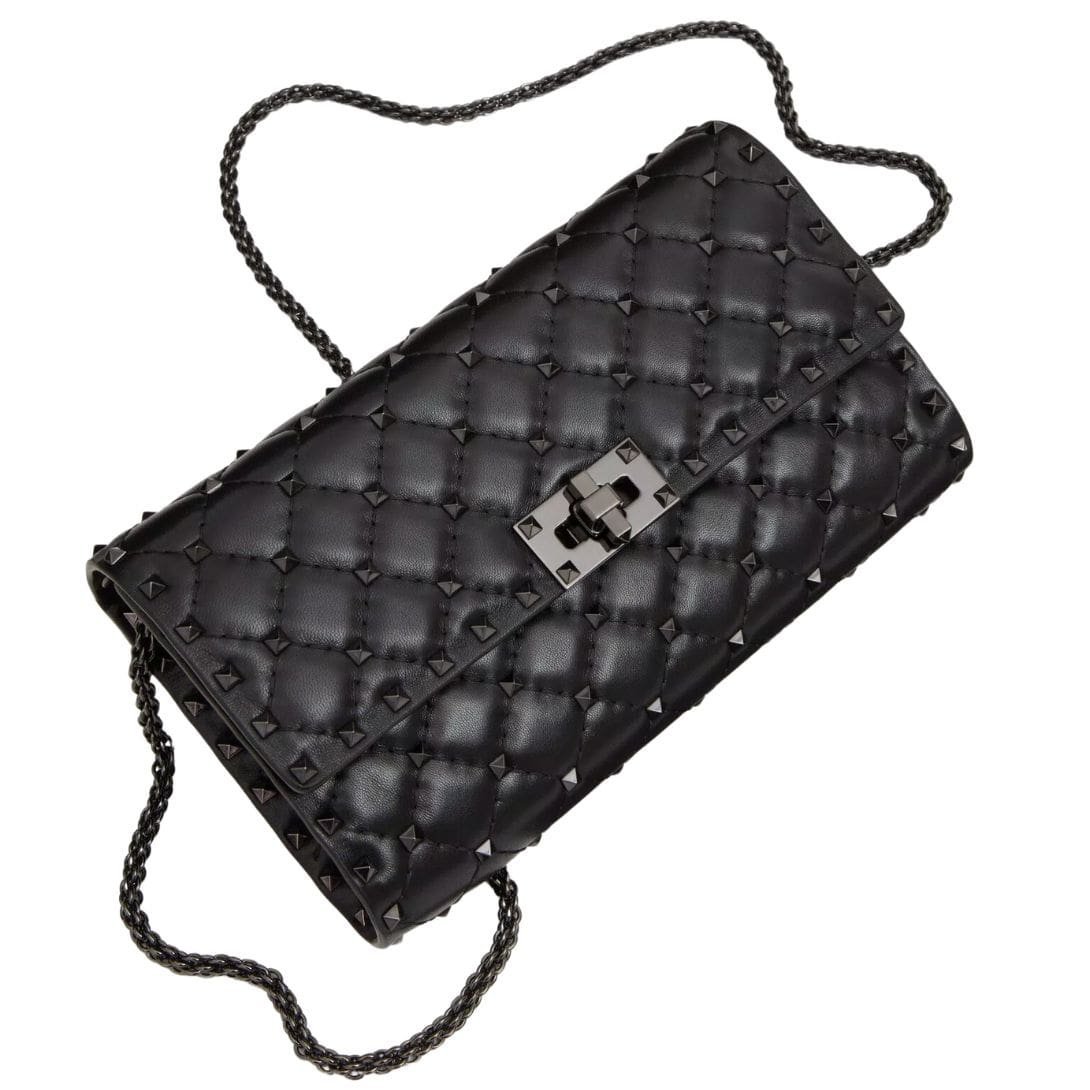 VALENTINO GARAVANI ROCKSTUD SPIKE CROSSBODY NAPPA LEATHER BAG - Image 5