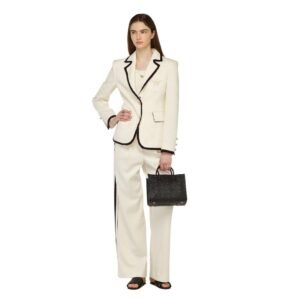 MCM SMALL MÜNCHEN TOTE IN VISETOS BLACK