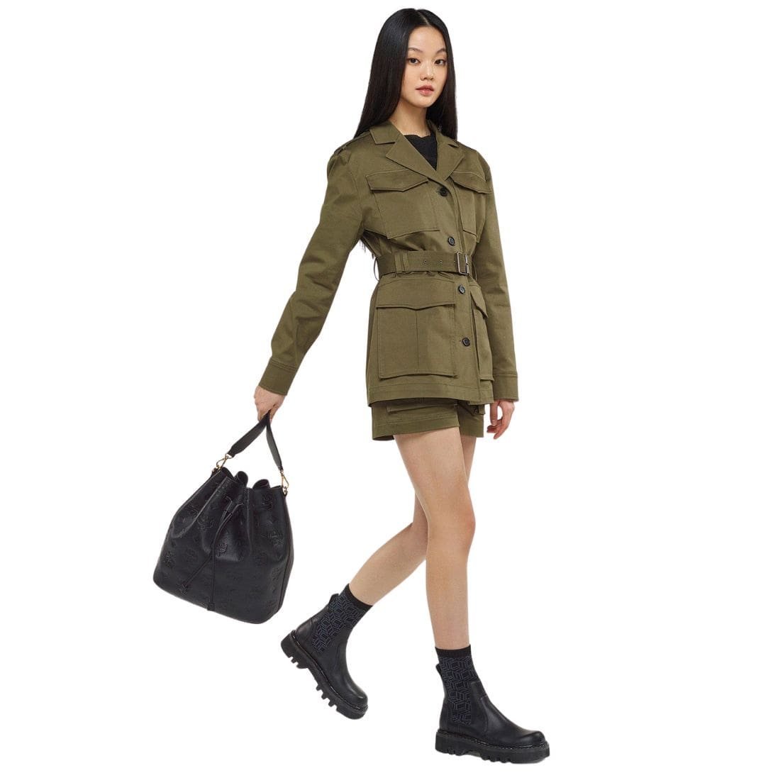 MCM LARGE DESSAU DRAWSTRING IN EMBOSSED MONOGRAM LEATHER BLACK - Image 6