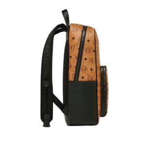 MCM MEDIUM AREN BACKPACK IN VISETOS COGNAC