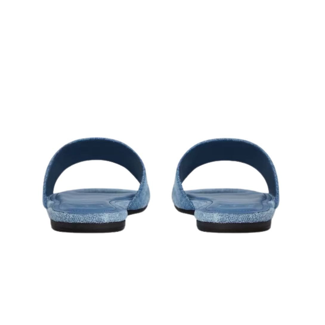 GIVENCHY 4G MULES IN WASHED DENIM - Image 4