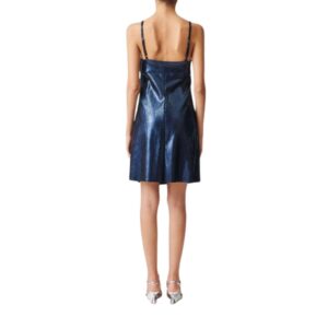 STOULS BABANELA LEATHER SLIP DRESS