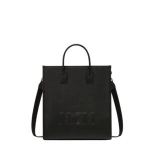 MCM MEDIUM KLASSIK TOTE IN SPANISH CALF LEATHER BLACK