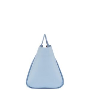 MCM LARGE MODE TRAVIA TOTE IN SPANISH NAPPA LEATHER BLUE