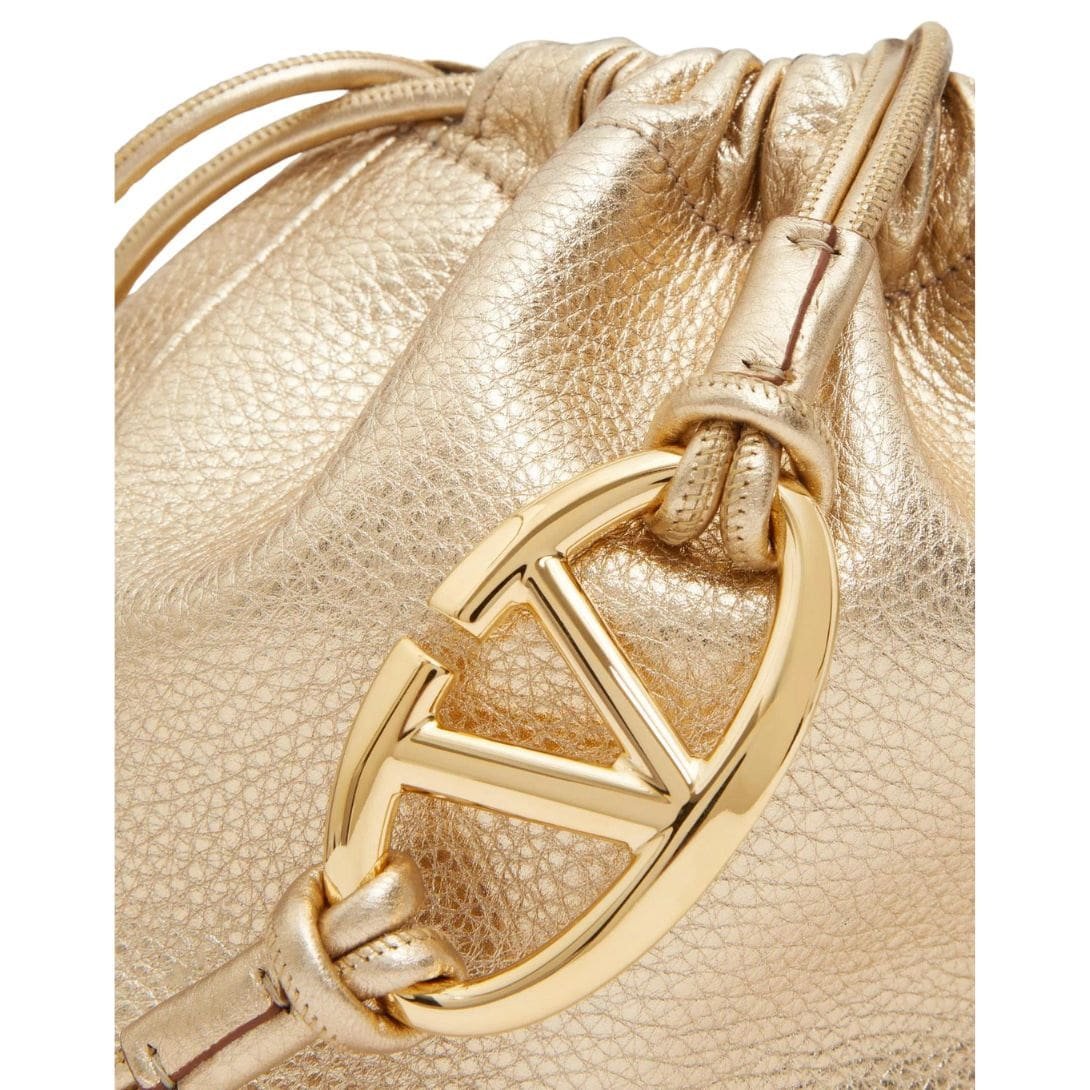 VALENTINO GARAVANI VLOGO POUF NAPPA LEATHER MINI BUCKET BAG - Image 6