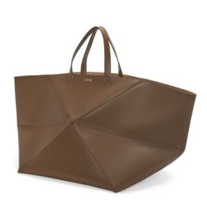 LOEWE XXL PUZZLE FOLD TOTE BAG IN SHINY CALFSKIN