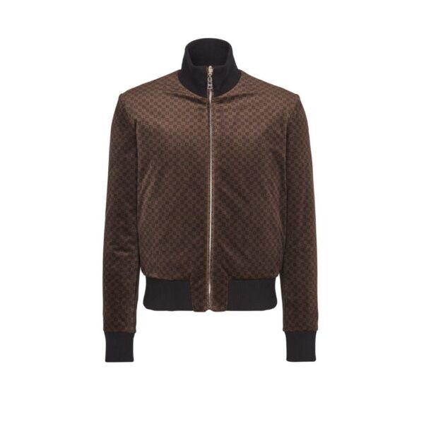 BALMAIN REVERSIBLE MINI MONOGRAMMED BOMBER