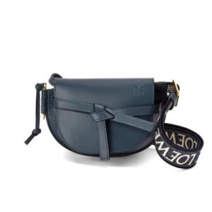 LOEWE GATE DUAL MINI BAG IN SOFT CALFSKIN AND JACQUARD