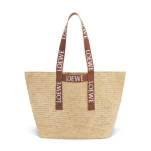 LOEWE FOLD SHOPPER BAG IN RAFFIA