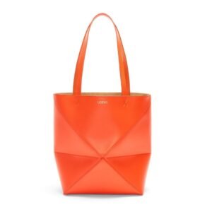 LOEWE PUZZLE FOLD TOTE BAG IN SHINY CALFSKIN