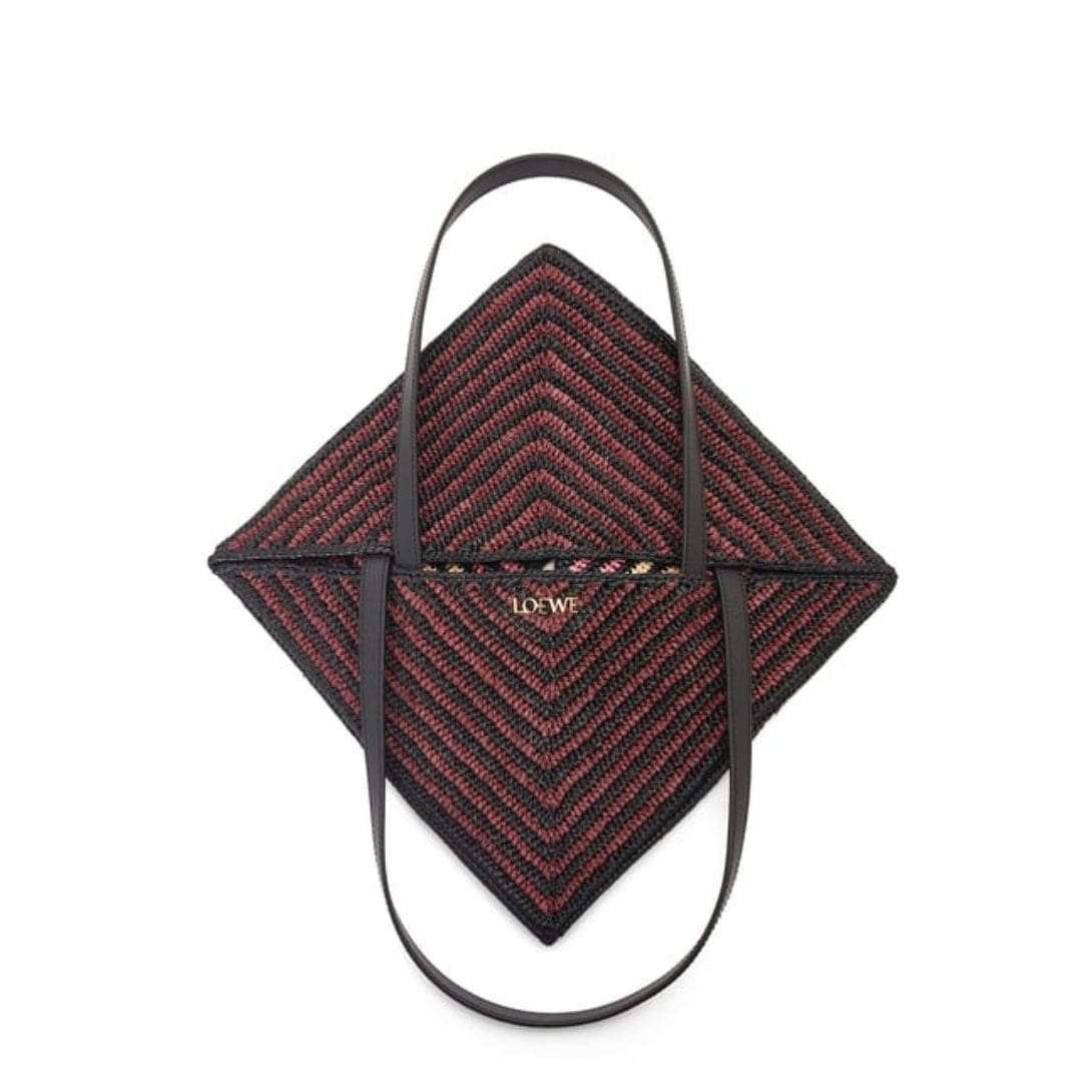 LOEWE PUZZLE FOLD TOTE BAG IN RAFFIA - Image 7