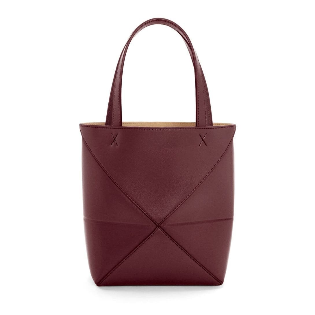 LOEWE PUZZLE FOLD TOTE MINI BAG IN SHINY CALFSKIN - Image 3