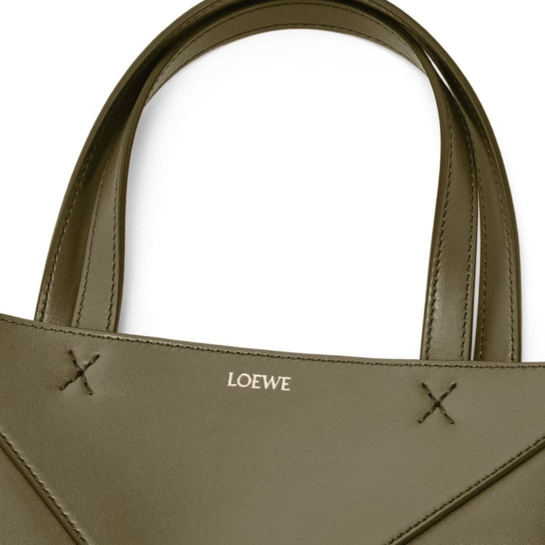 LOEWE PUZZLE FOLD TOTE MINI BAG IN SHINY CALFSKIN - Image 5