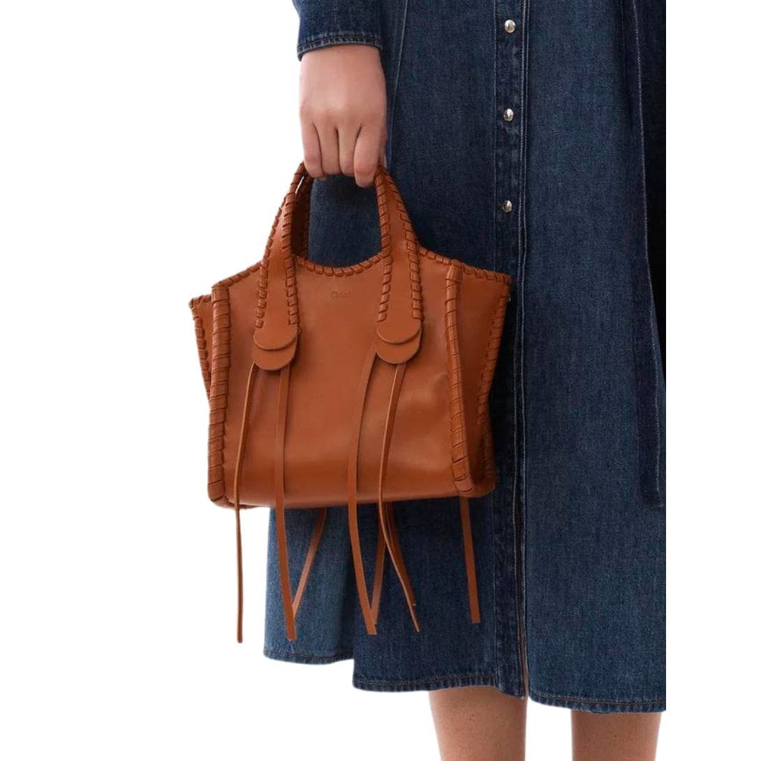 CHLOE SMALL MONY TOTE BAG CARAMEL - Image 7