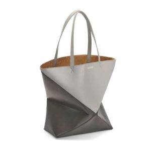 LOEWE PUZZLE FOLD TOTE XL BAG IN SHINY CALFSKIN