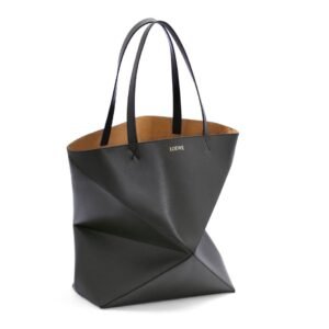 LOEWE PUZZLE FOLD TOTE XL BAG IN SHINY CALFSKIN