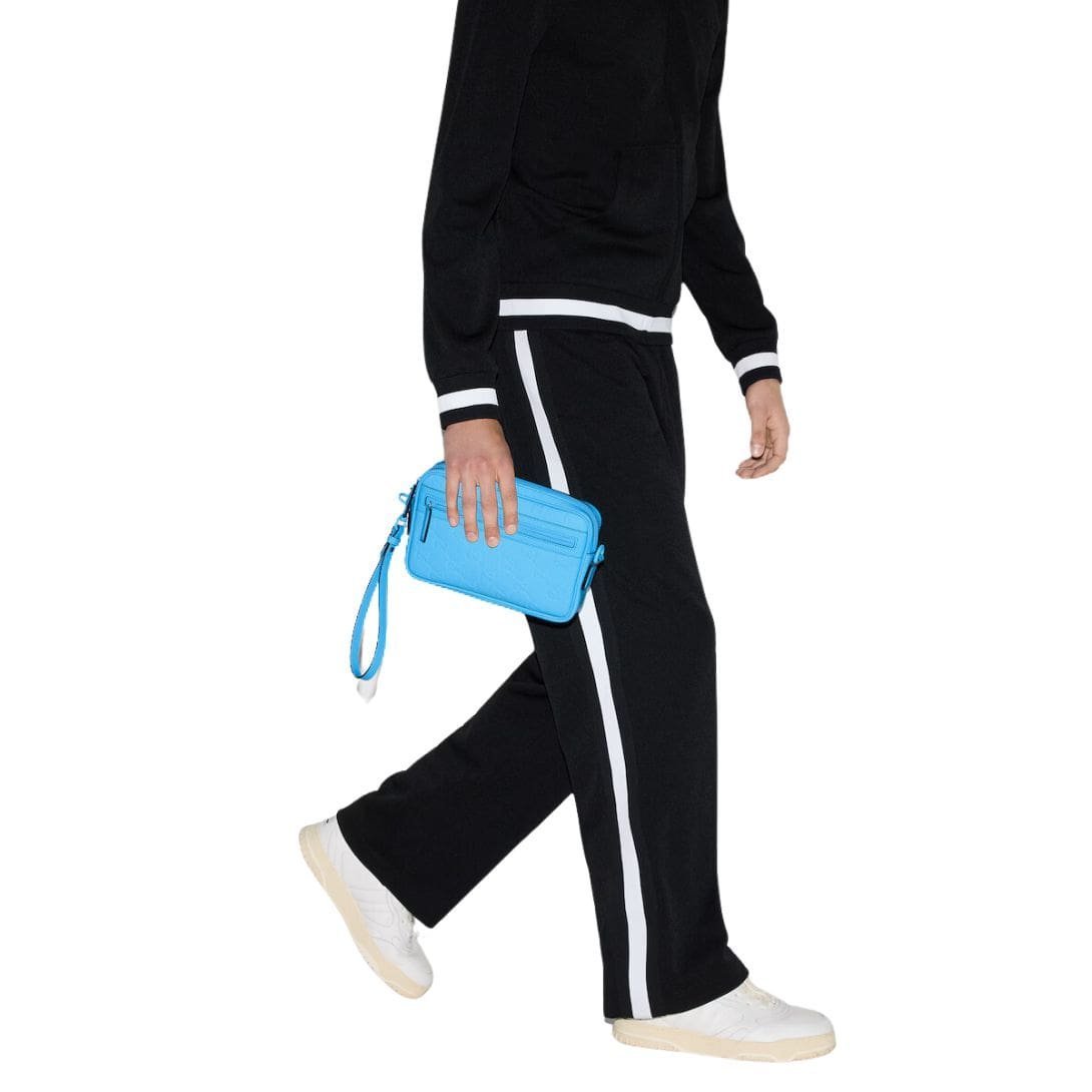 GUCCI GG RUBBER EFFECT CROSSBODY BAG IN BLUE - Image 7