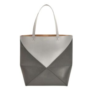 LOEWE XL PUZZLE FOLD TOTE BAG IN SHINY CALFSKIN