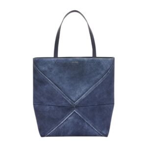 LOEWE XL FOLD TOTE BAG IN SUEDE CALFSKIN