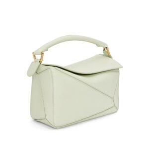 LOEWE SMALL PUZZLE BAG IN SATIN CALFSKIN