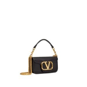 VALENTINO GARAVANI LOCÒ SMALL SHOULDER BAG IN CALFSKIN