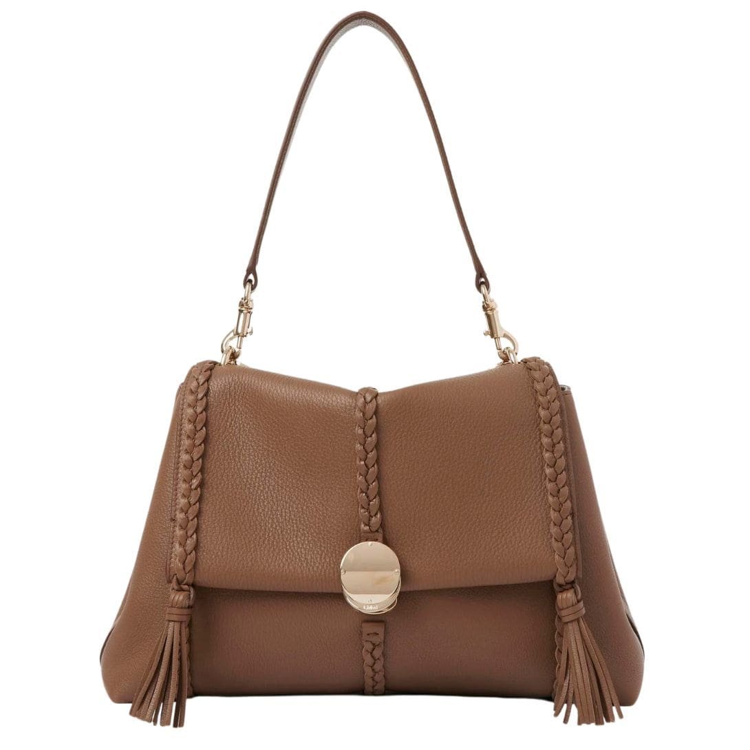 CHLOE PENELOPE MEDIUM SOFT SHOULDER BAG DARK NUT