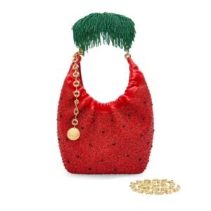 LOEWE MINI SQUEEZE BAG IN LEATHER WITH BEADS