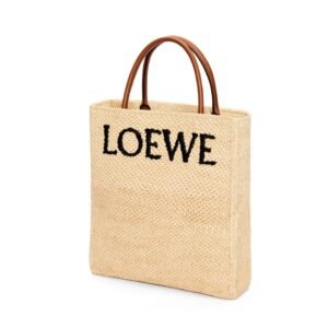 LOEWE STANDARD A4 TOTE BAG IN RAFFIA