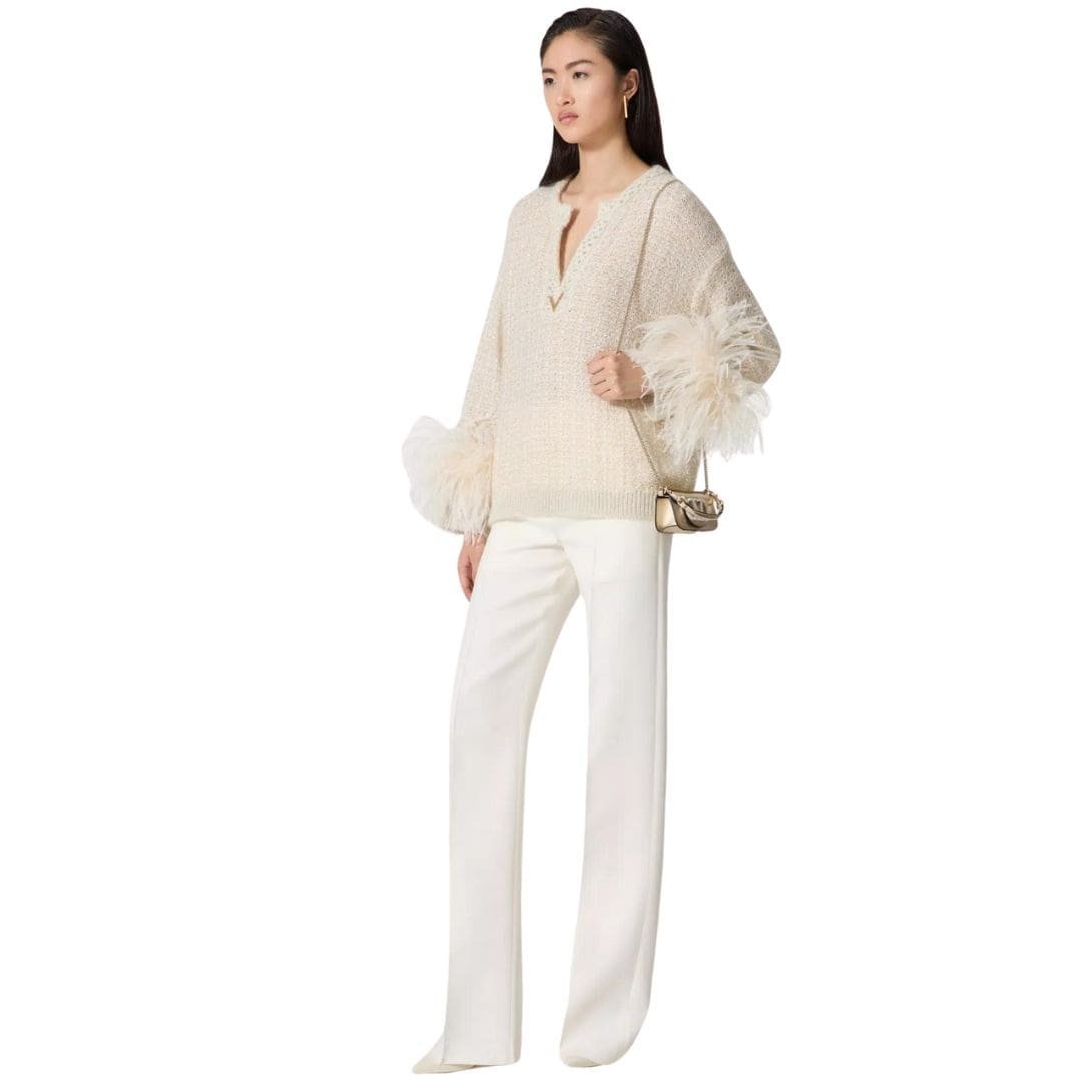 VALENTINO GARAVANI LOCÒ MICRO BAG WITH CHAIN AND JEWEL LOGO - Image 7