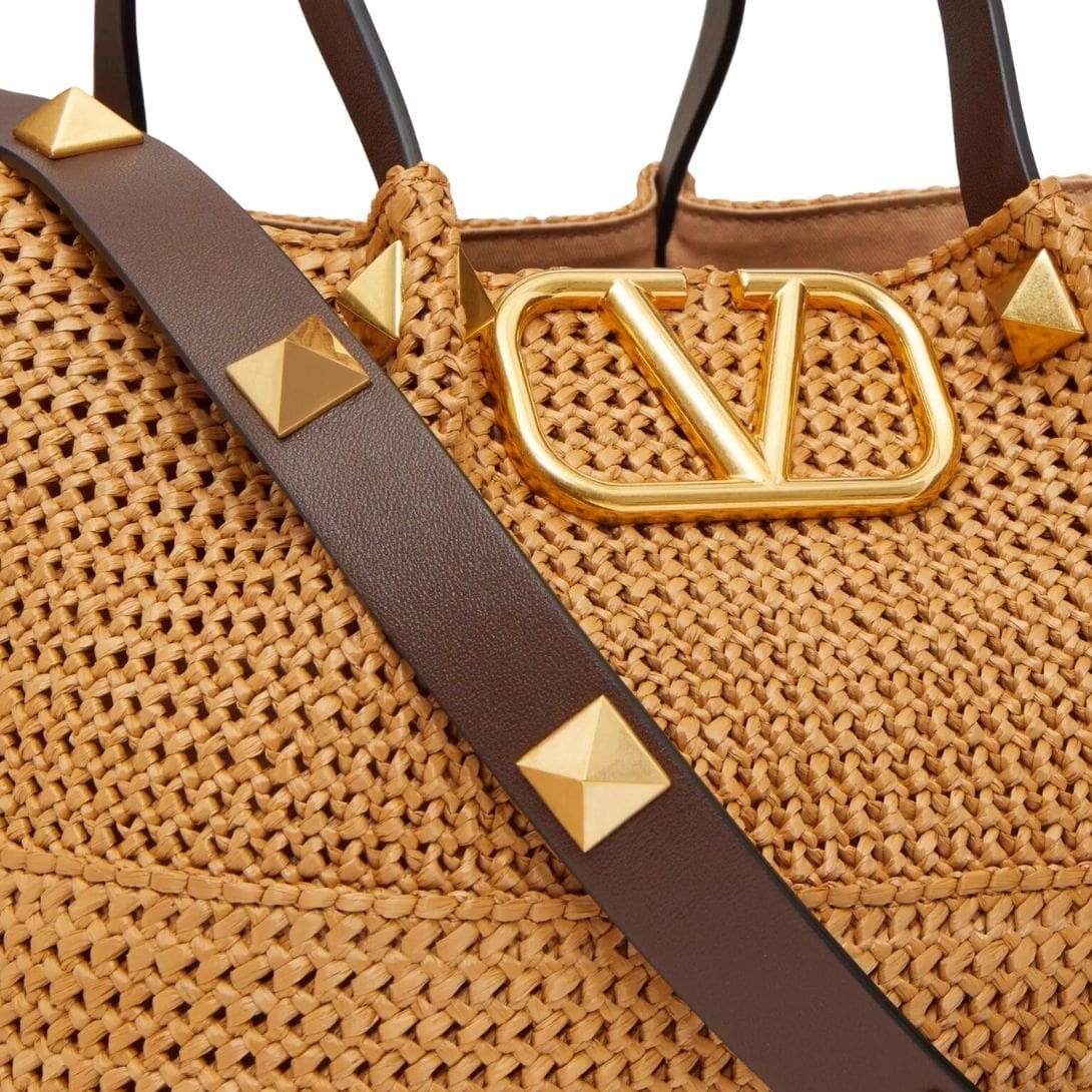 VALENTINO GARAVANI MEDIUM SHOPPING BAG IN SYNTHETIC RAFFIA - Image 6