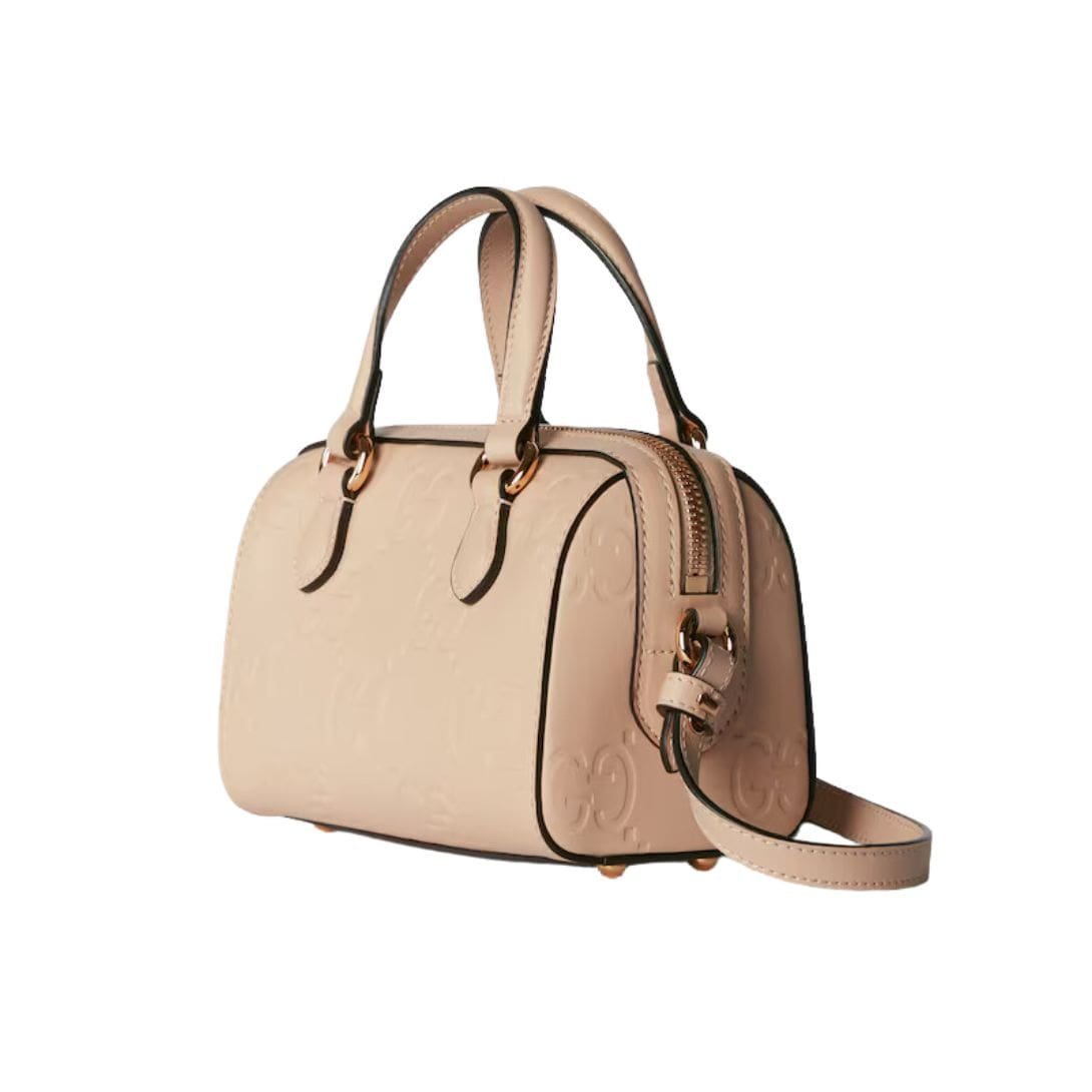 GUCCI GG SUPER MINI TOP HANDLE BAG IN LIGHT BEIGE - Image 3